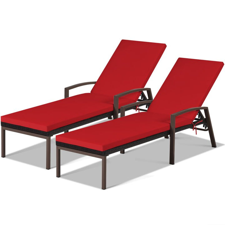 Faro Outdoor Swimming Poolside Lounger Set of 2 (Black)
