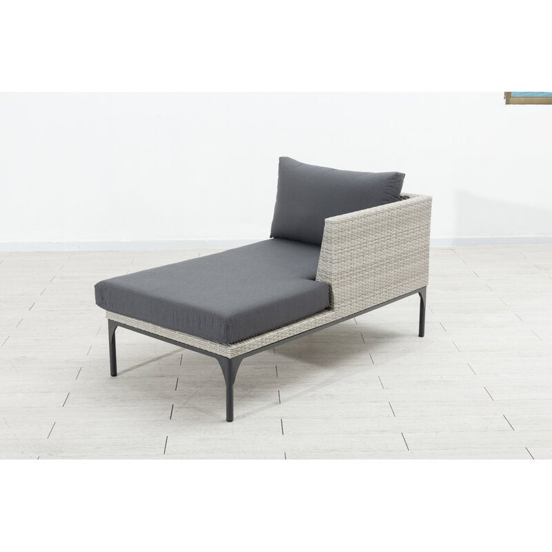 Flax Outdoor Swimming Poolside Lounger Set of 2  (Seashell)