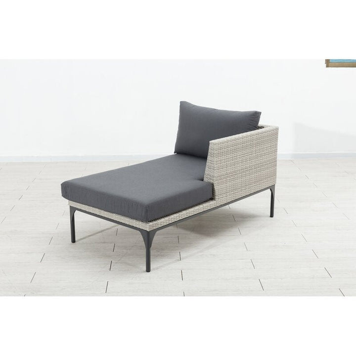 Flax Outdoor Swimming Poolside Lounger Set of 2  (Seashell)