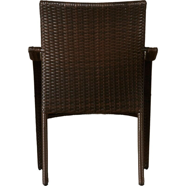 Angelo Outdoor Patio Dining Set 4 Chairs and 1 Table (Brown)