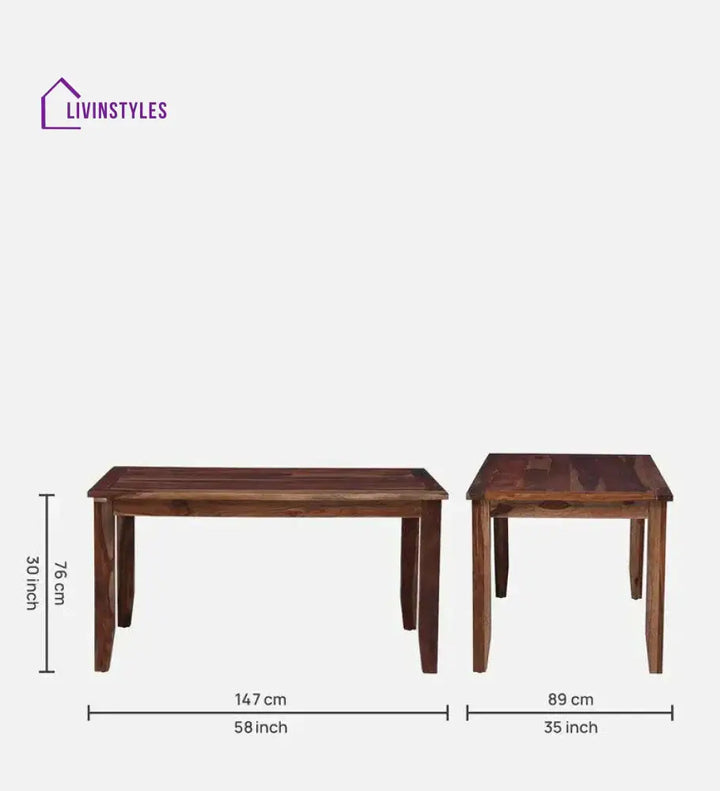 Fable Sheesham Wood 6 Seater Dining Set dining set