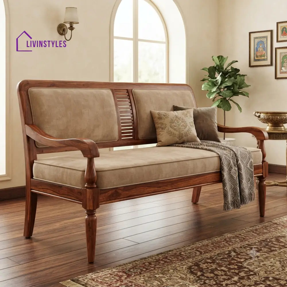 Fager Wooden Bench for Living Room | Bedroom | Extra Seating