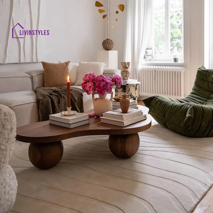 Falak Solid Wood Coffee Table for Living Room