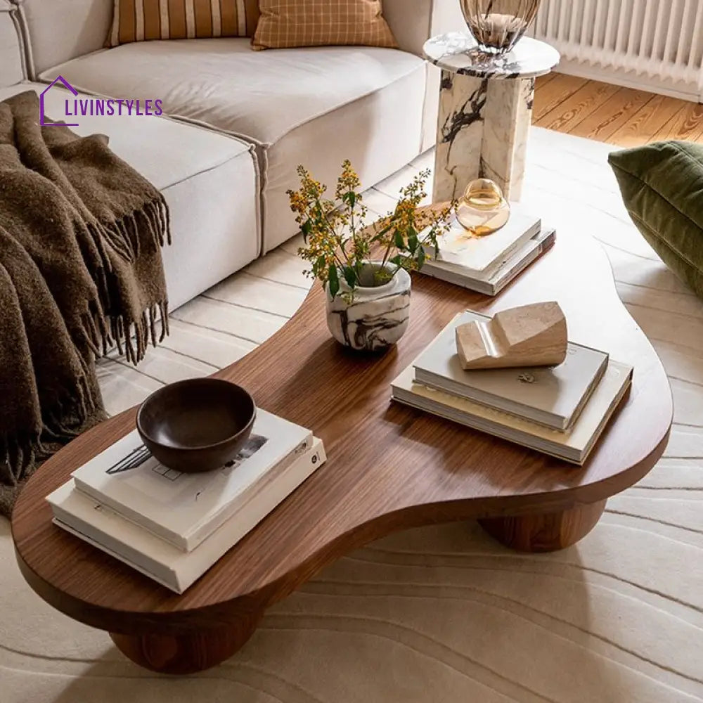 Falak Solid Wood Coffee Table for Living Room