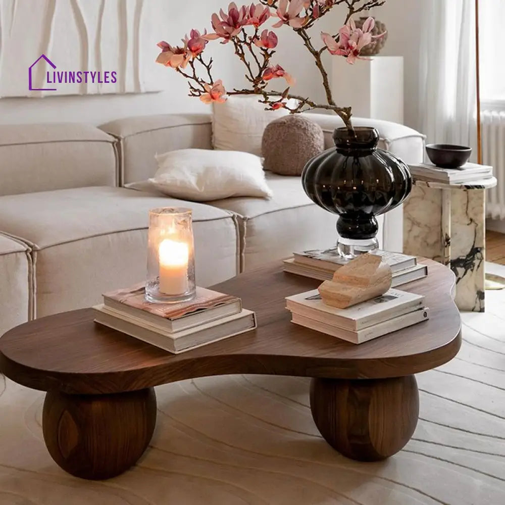 Falak Solid Wood Coffee Table for Living Room