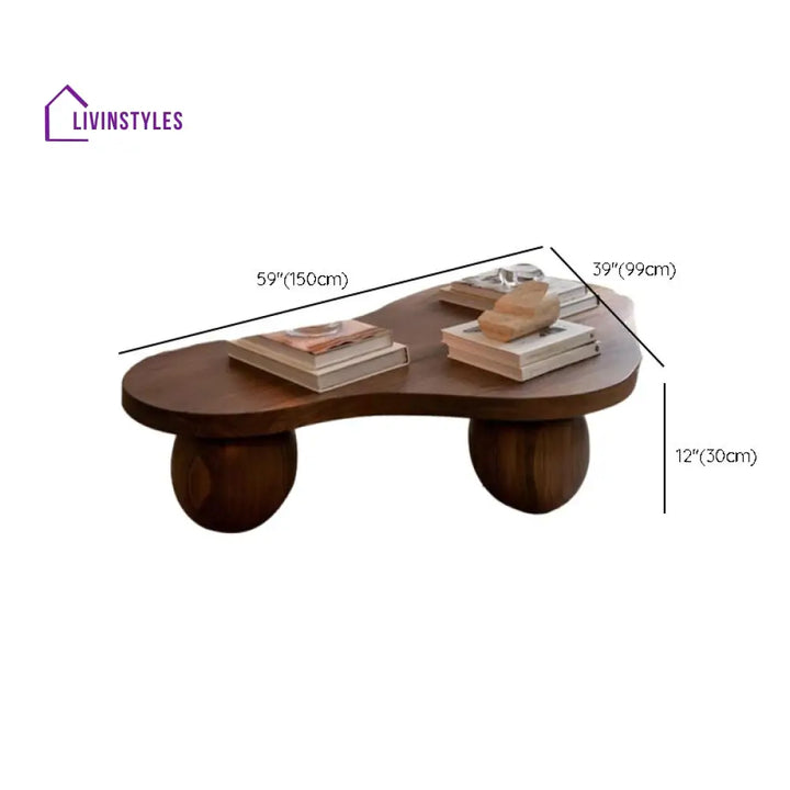 Falak Solid Wood Coffee Table for Living Room