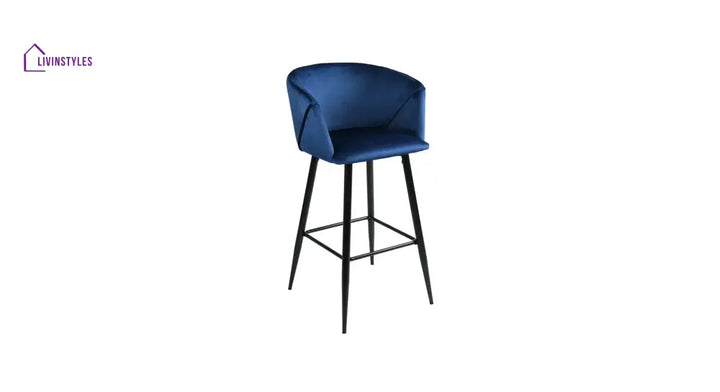 Blue Color Clea Counter Stool