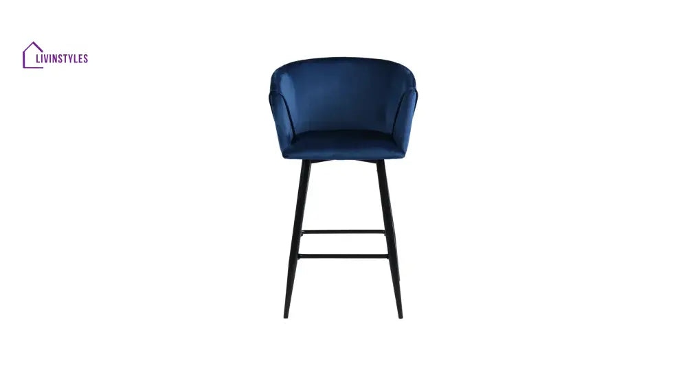 Blue Color Clea Counter Stool