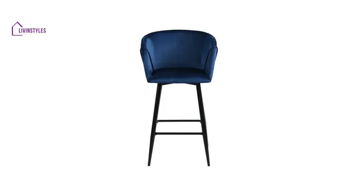 Blue Color Clea Counter Stool