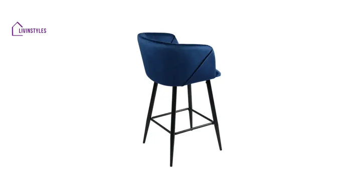 Blue Color Clea Counter Stool