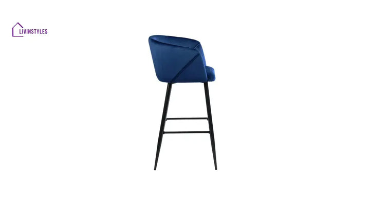 Blue Color Clea Counter Stool