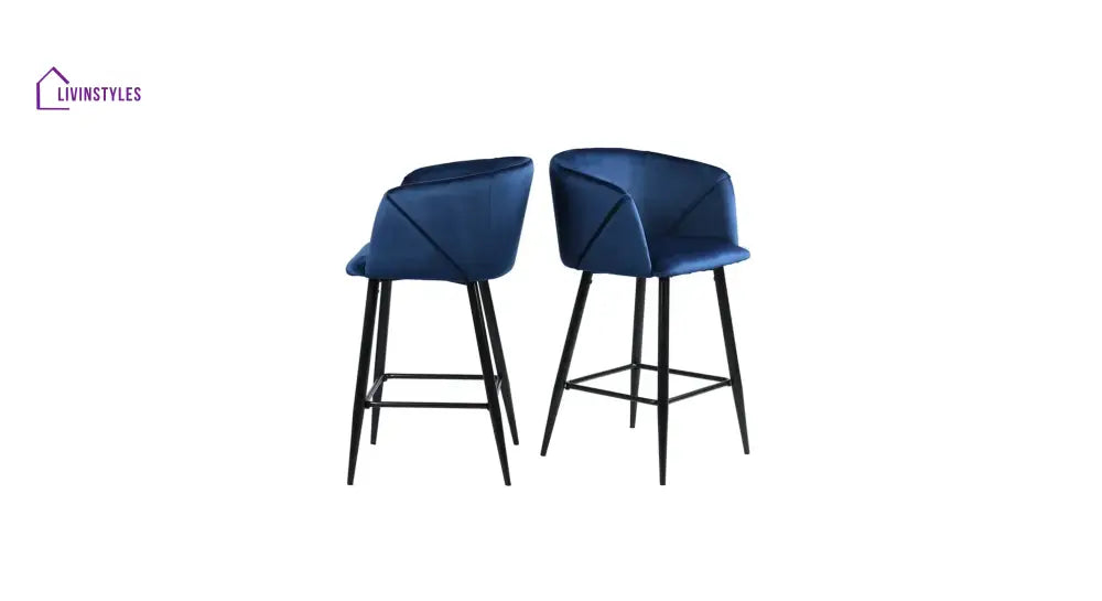 Blue Color Clea Counter Stool Set Of-1