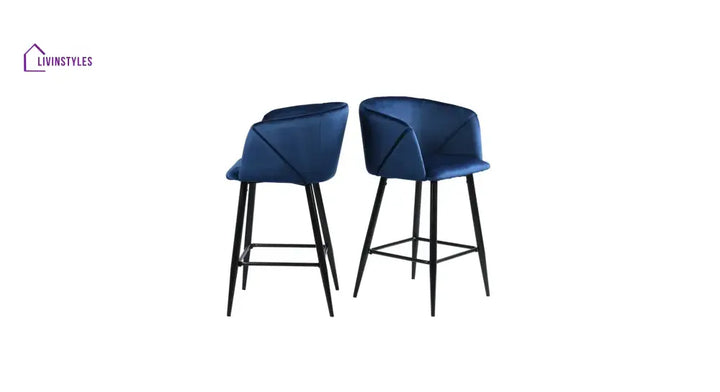 Blue Color Clea Counter Stool Set Of-1