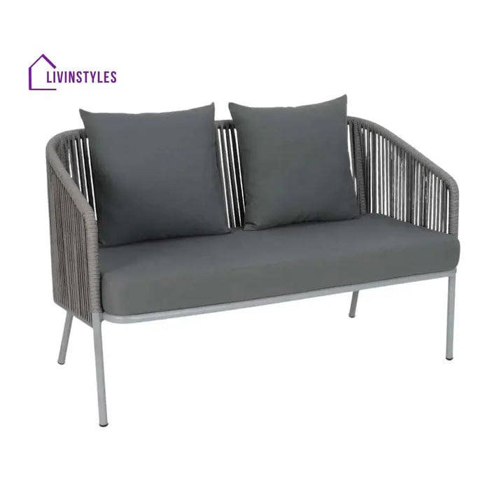 Falguni Outdoor 4 Piece Modern Woven Rope Sofa Set - Sofa Set