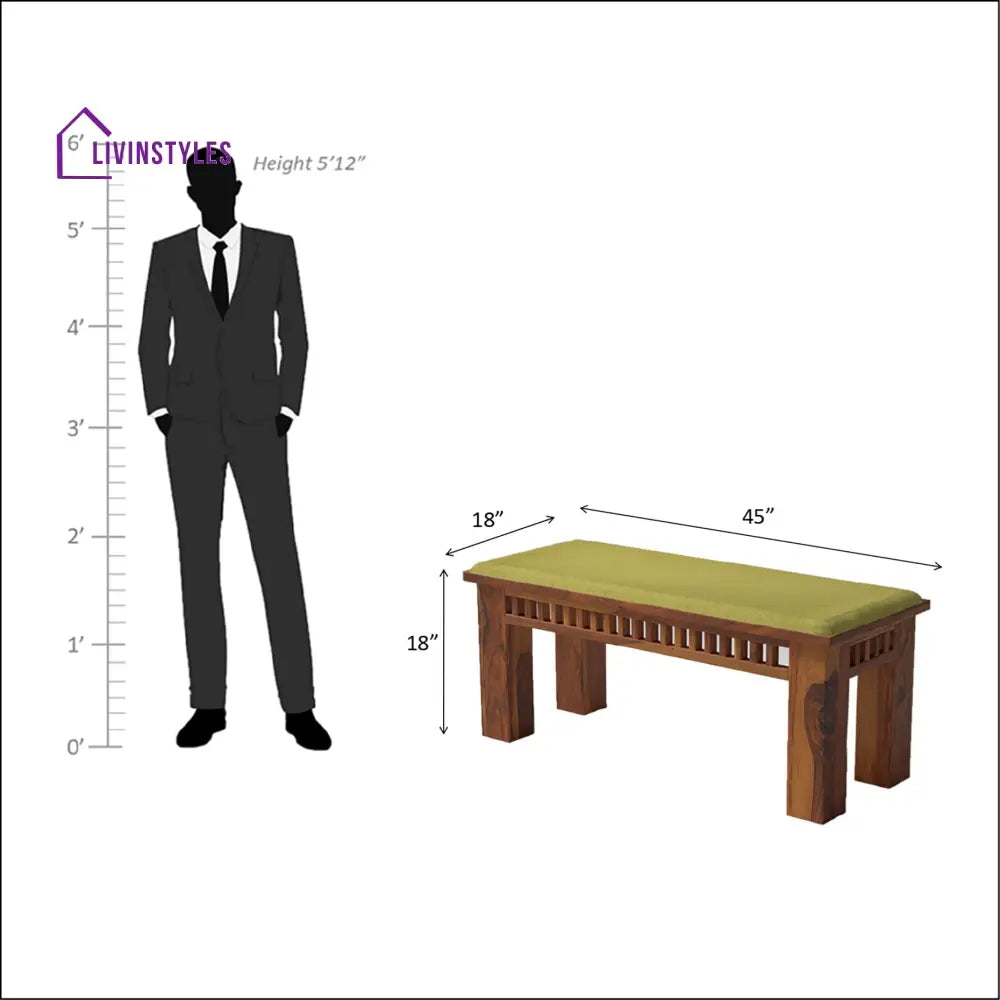 Falguni Sheesham Wood Dining Table Set (6 seater) In Light Honey table