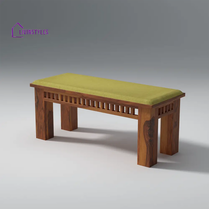 Falguni Sheesham Wood Dining Table Set (6 seater) In Light Honey table