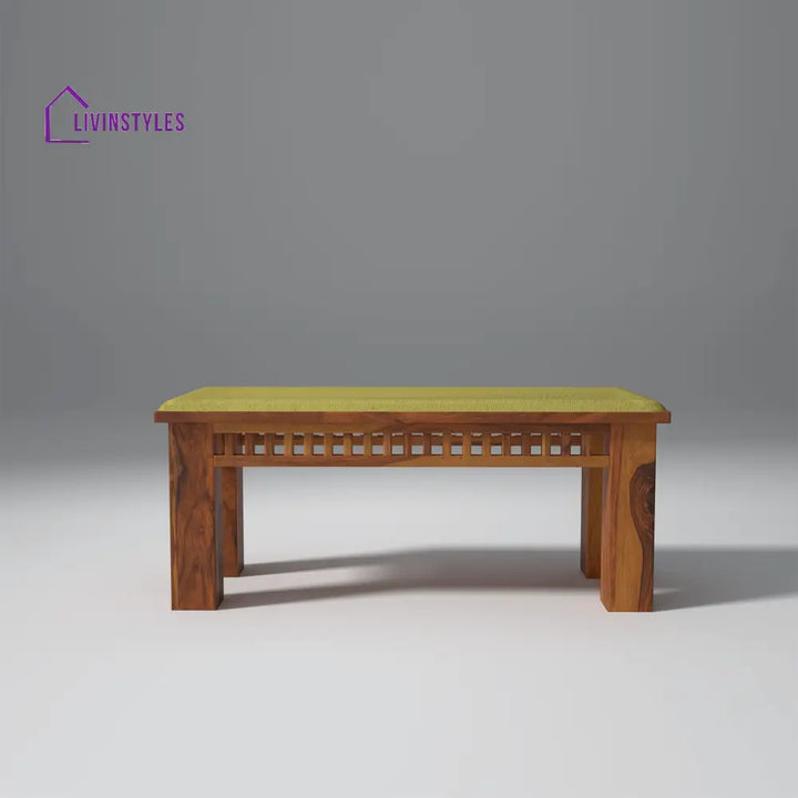 Falguni Sheesham Wood Dining Table Set (6 seater) In Light Honey table