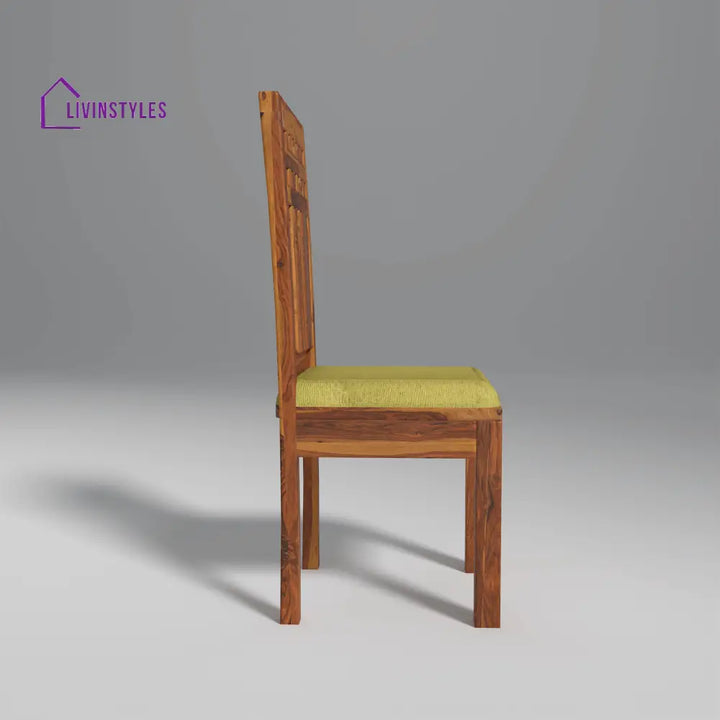 Falguni Sheesham Wood Dining Table Set (6 seater) In Light Honey table