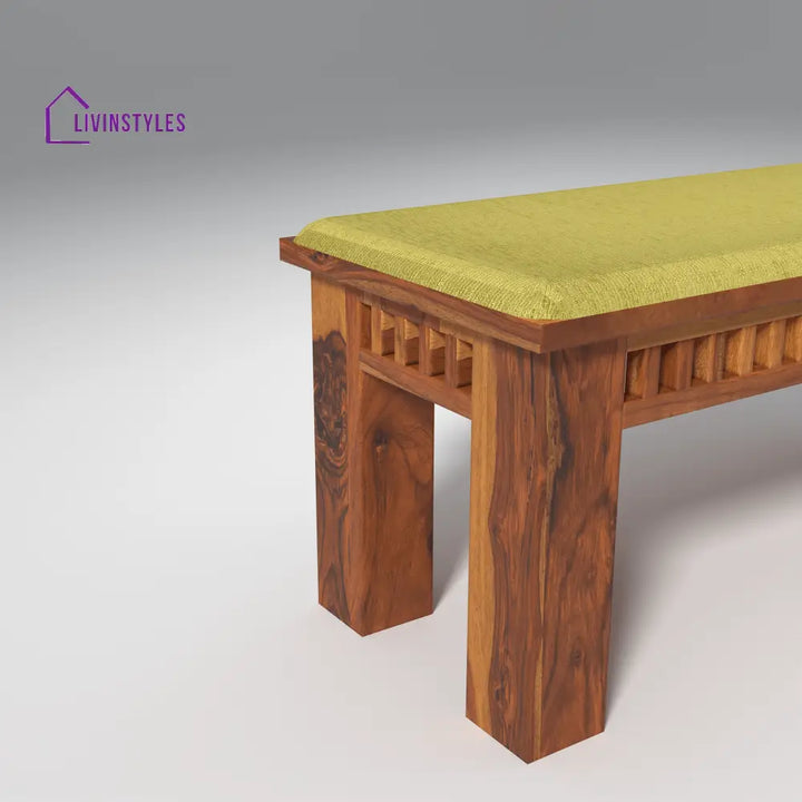 Falguni Sheesham Wood Dining Table Set (6 seater) In Light Honey table