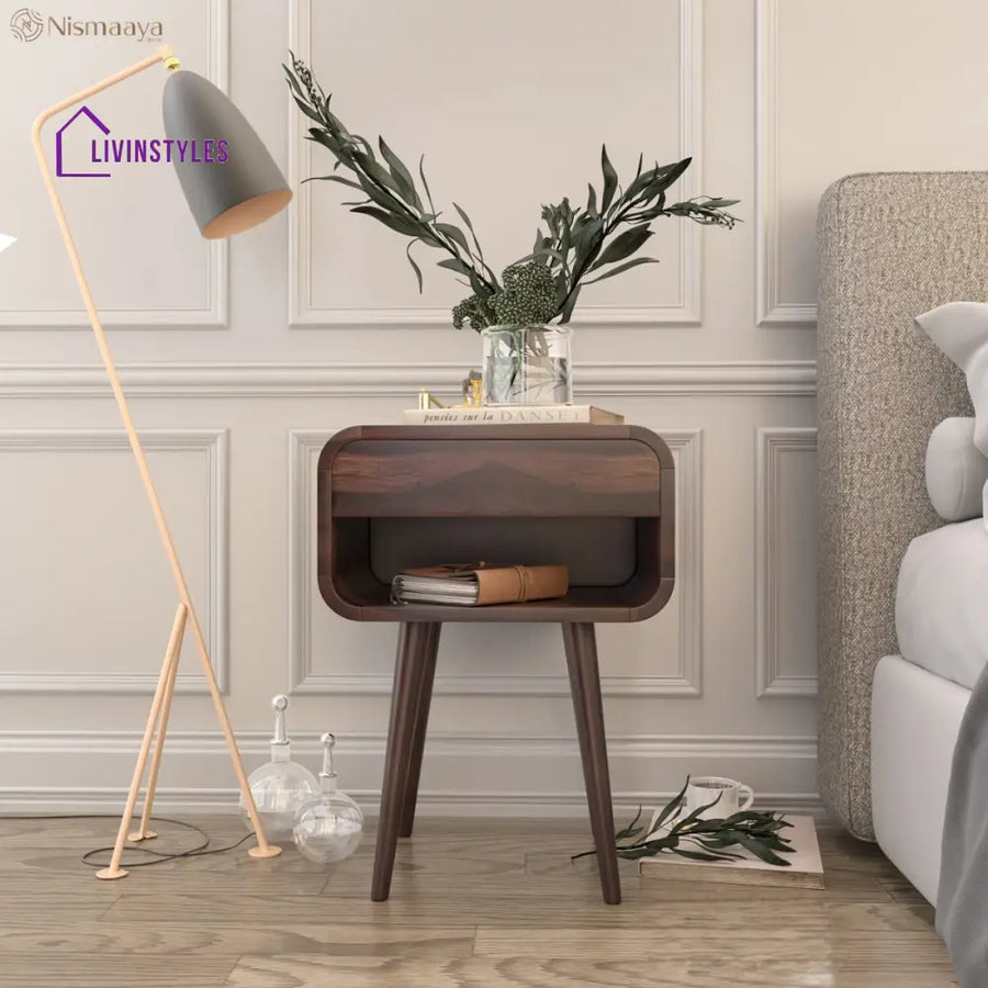 Falisha Bedside Walnut Finish