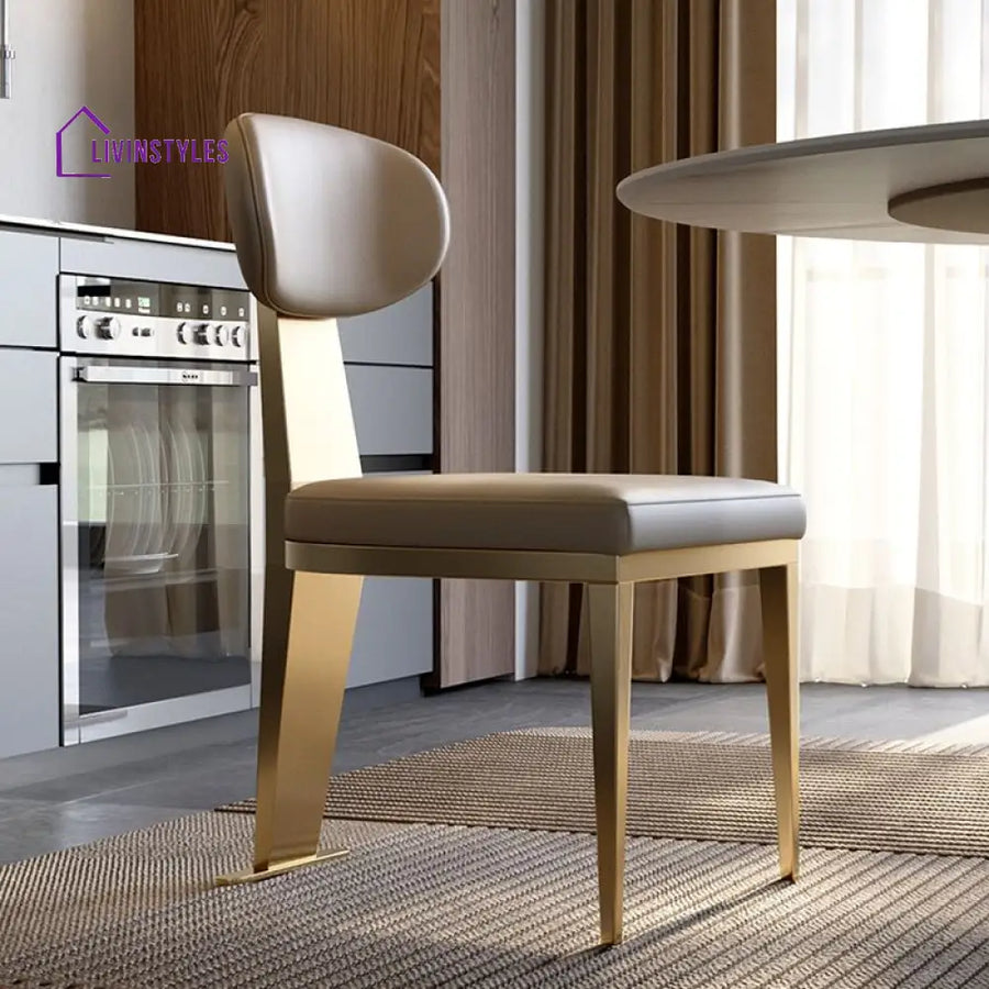 Falisha Metal Dining Chair | Stainless Steel