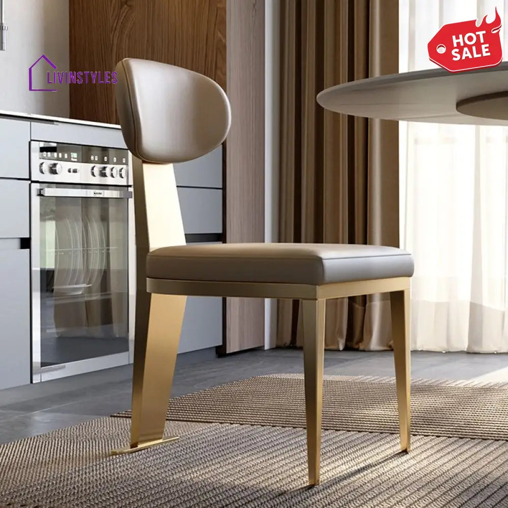 Falisha Metal Dining Chair | Stainless Steel