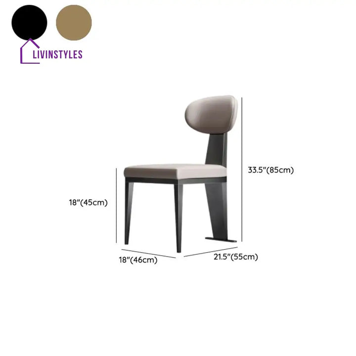 Falisha Metal Dining Chair | Stainless Steel