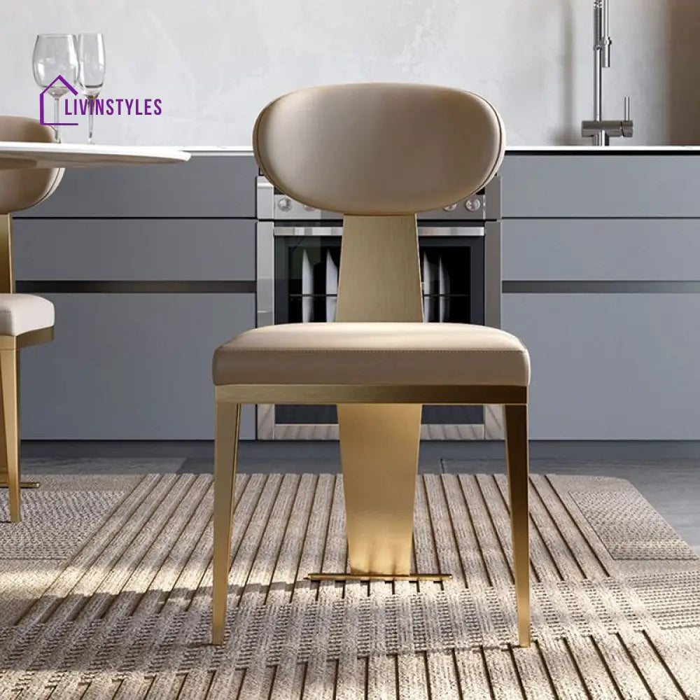 Falisha Metal Dining Chair | Stainless Steel