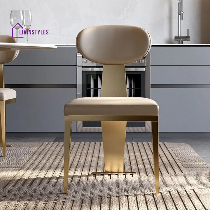 Falisha Metal Dining Chair | Stainless Steel