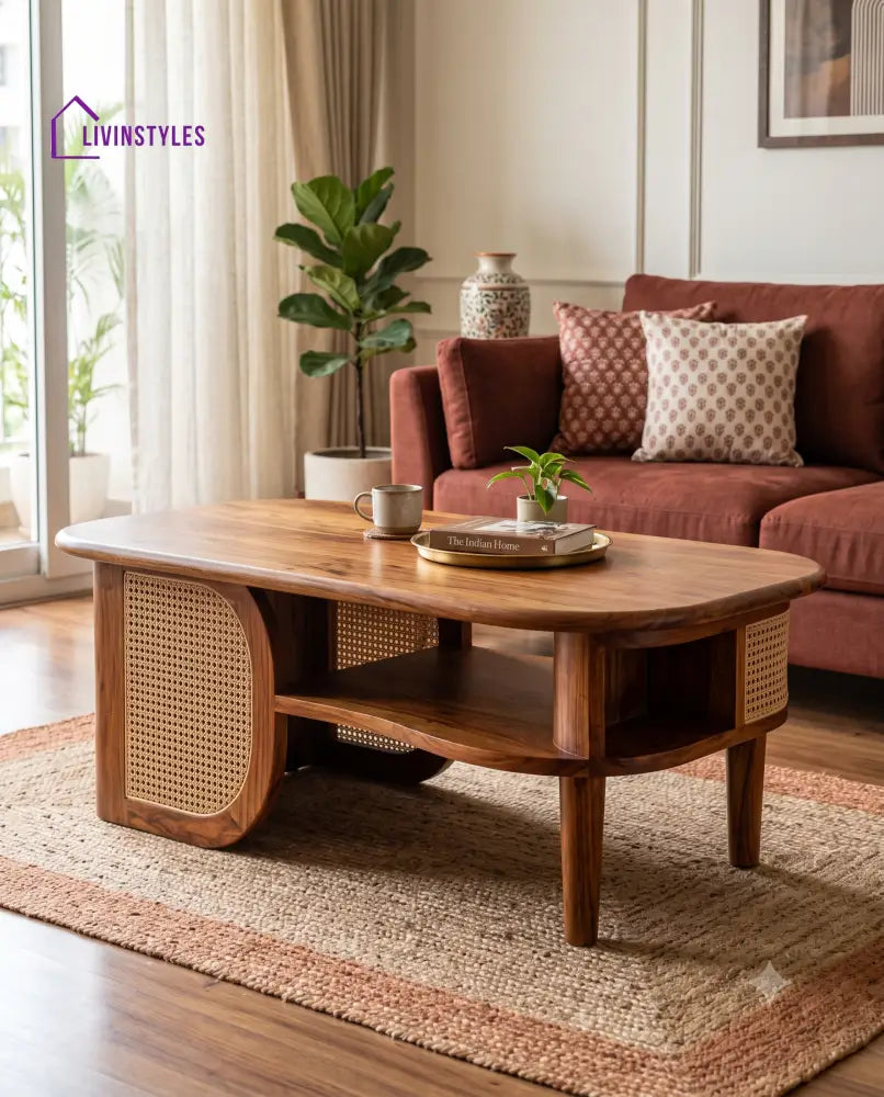 Fanny Wooden Coffee Table for Living Room | Tea Table | Teapoy | Center table