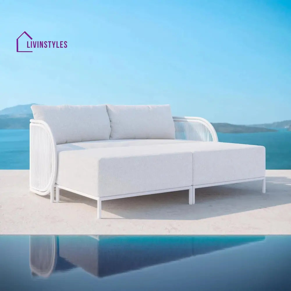 Farah Metal And Rope Outdoor Sofa Set