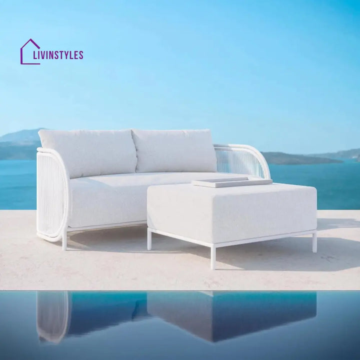 Farah Metal And Rope Outdoor Sofa Set