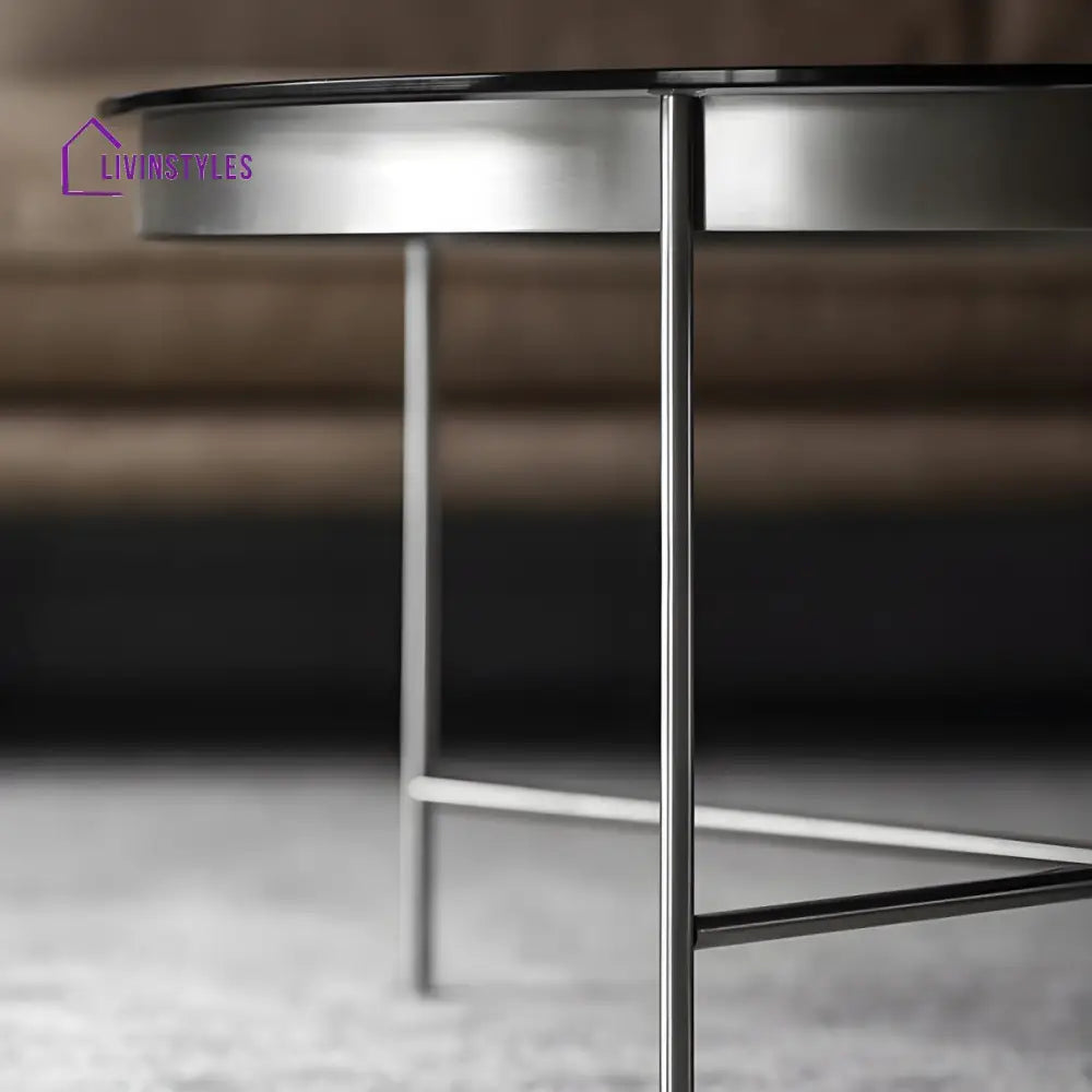 Farhan Stainless Steel Frame Coffee Table for Living Room