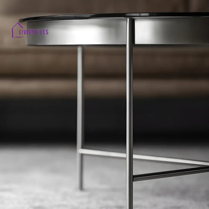 Farhan Stainless Steel Frame Coffee Table for Living Room