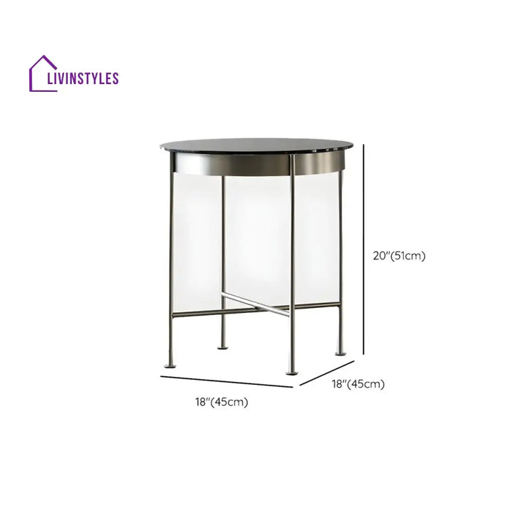 Farhan Stainless Steel Frame Coffee Table for Living Room