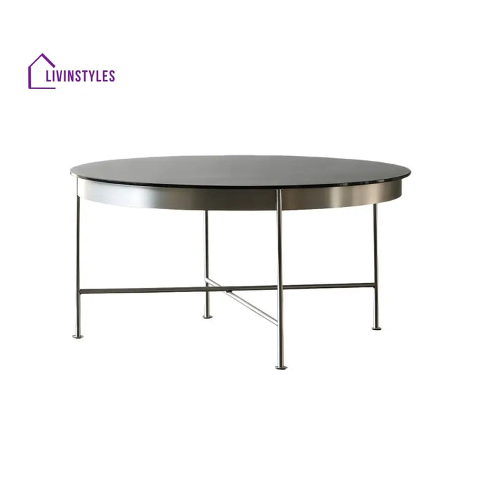 Farhan Stainless Steel Frame Coffee Table for Living Room