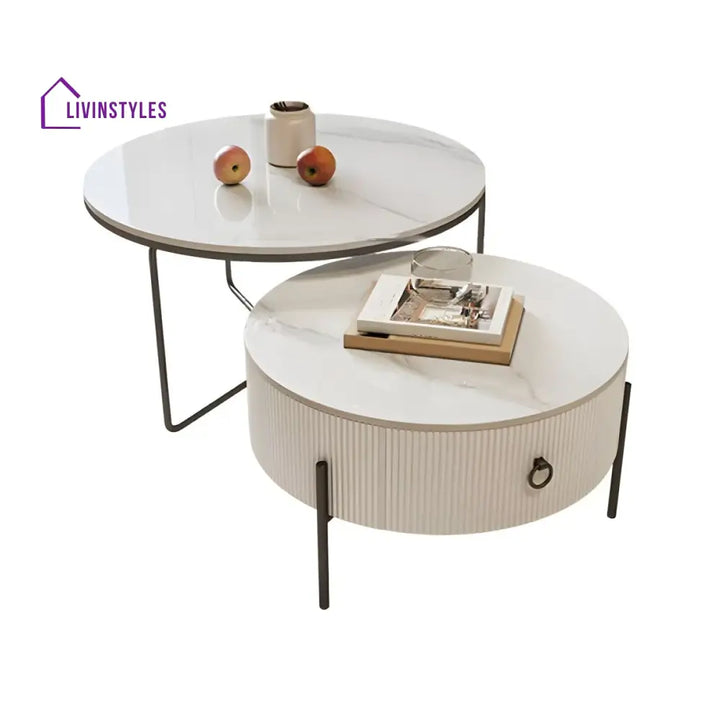 Fariya Stainless Steel Coffee Table for Living Room