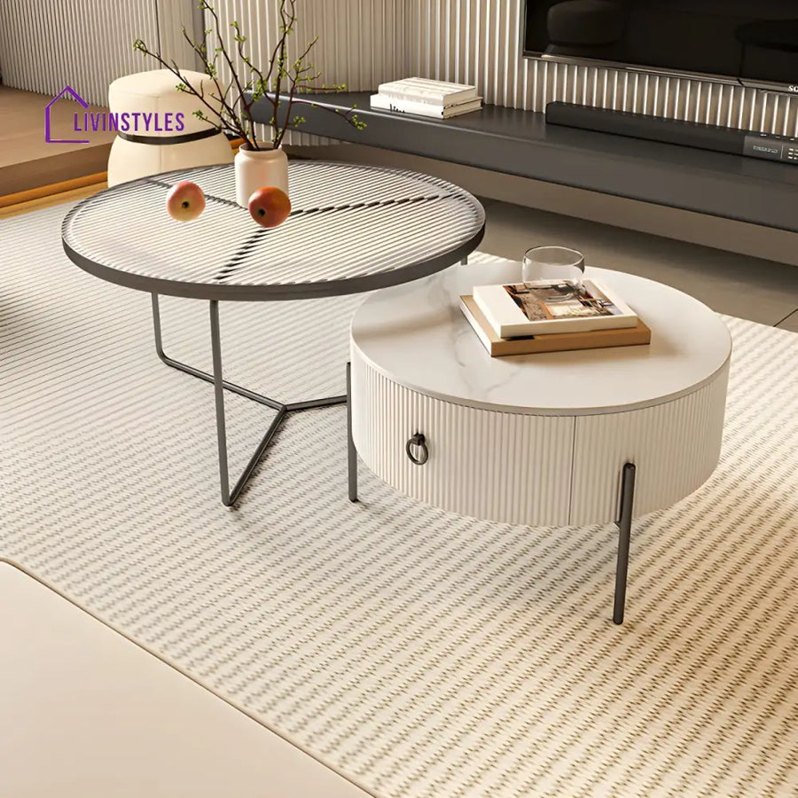 Fariya Stainless Steel Coffee Table for Living Room
