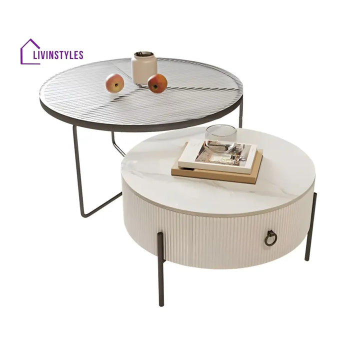 Fariya Stainless Steel Coffee Table for Living Room
