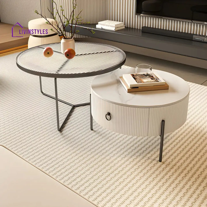 Fariya Stainless Steel Coffee Table for Living Room