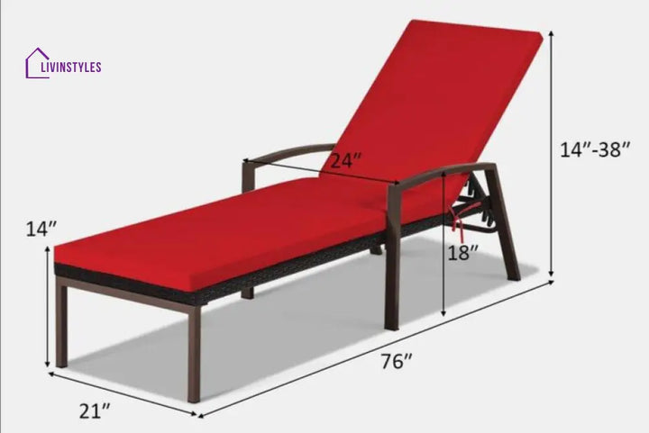Faro Outdoor Swimming Poolside Lounger Set of 2 (Black) - Loungers