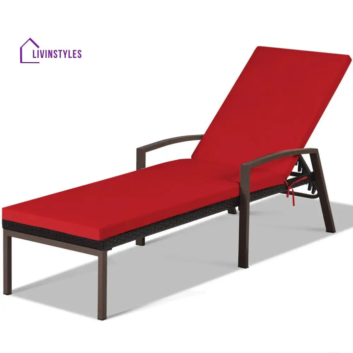 Faro Outdoor Swimming Poolside Lounger Set of 2 (Black) - Loungers