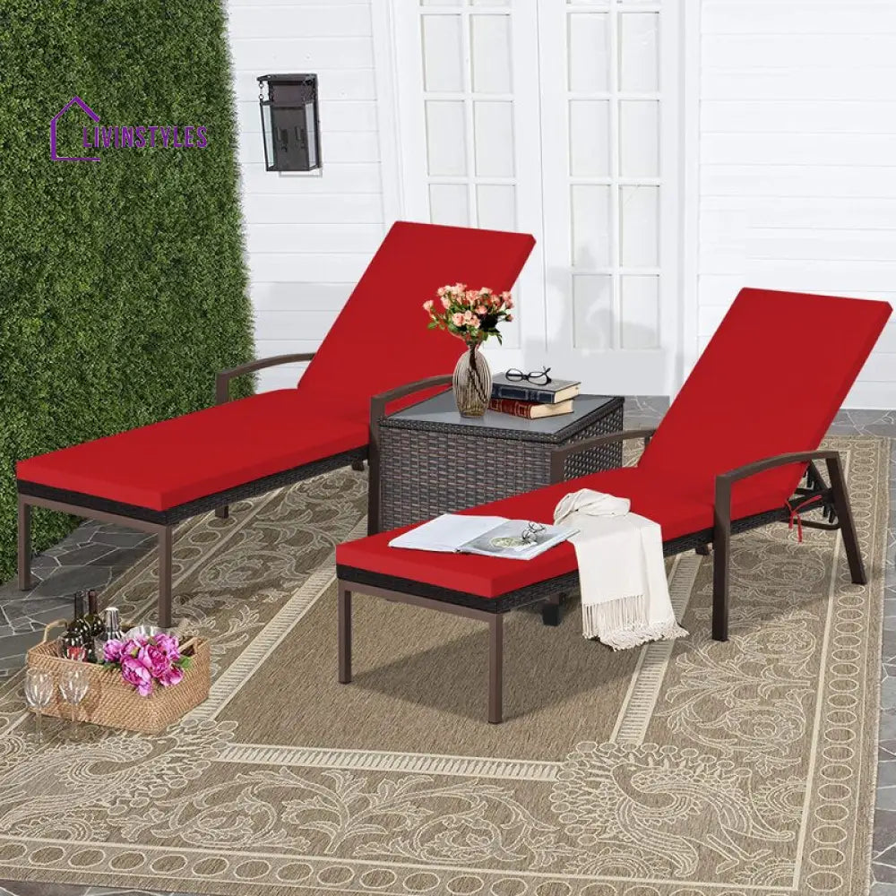 Faro Outdoor Swimming Poolside Lounger Set of 2 (Black) - Loungers