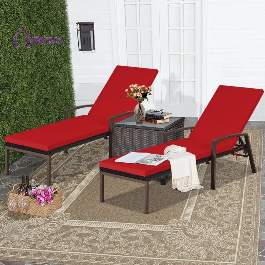 Faro Outdoor Swimming Poolside Lounger Set of 2 (Black) - Loungers