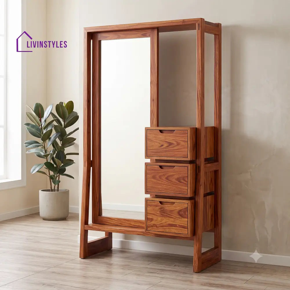 Faustine Premium Solid Wood Dressing Table for Bedroom | New Designer Dressing Unit