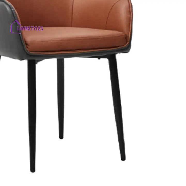 Faux Leather Dining Chair Tan Furniture