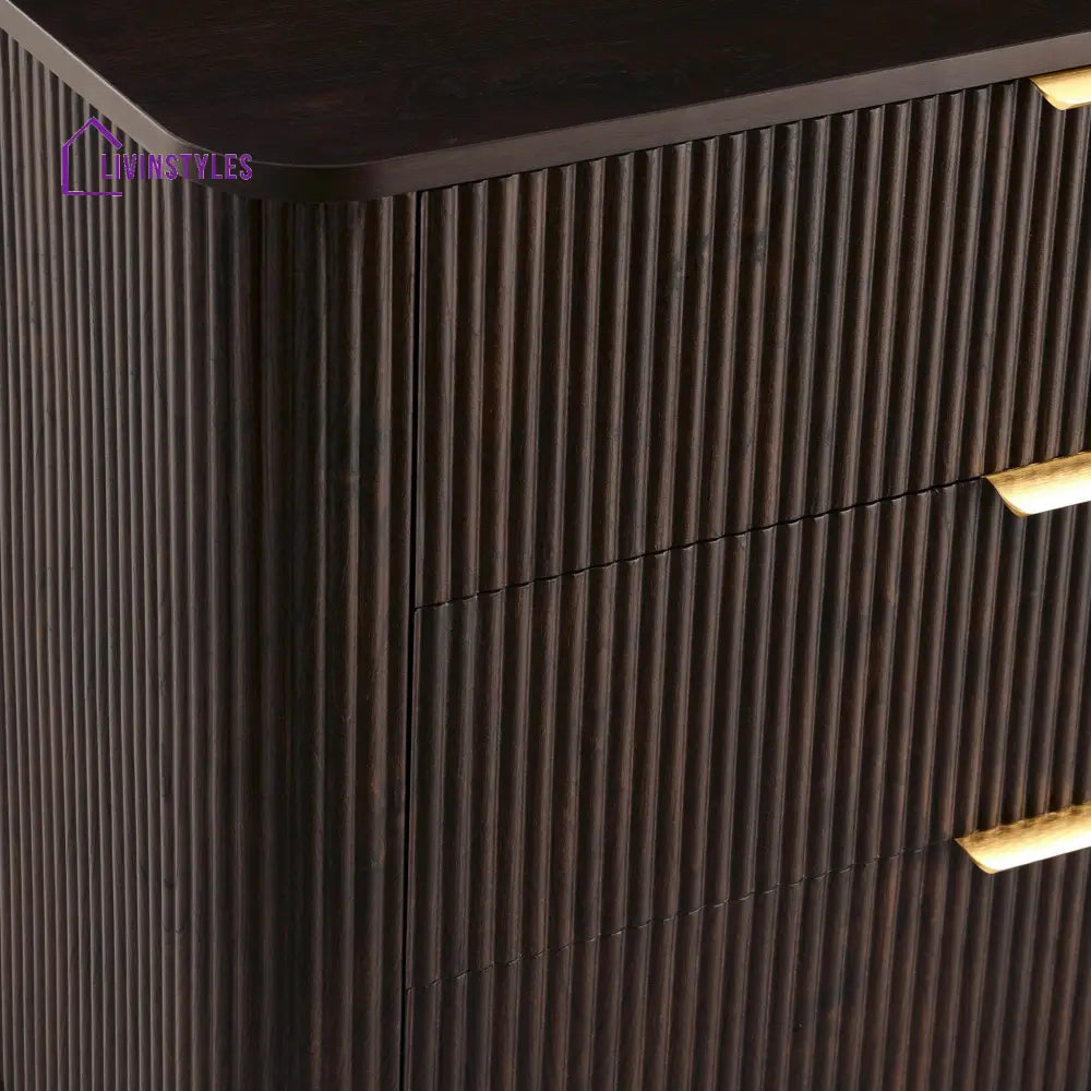 Federico 3 Drawer Small Chest - Walnut Chest of Drawers