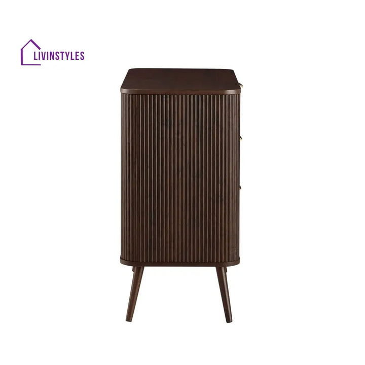 Federico 3 Drawer Small Chest - Walnut Chest of Drawers