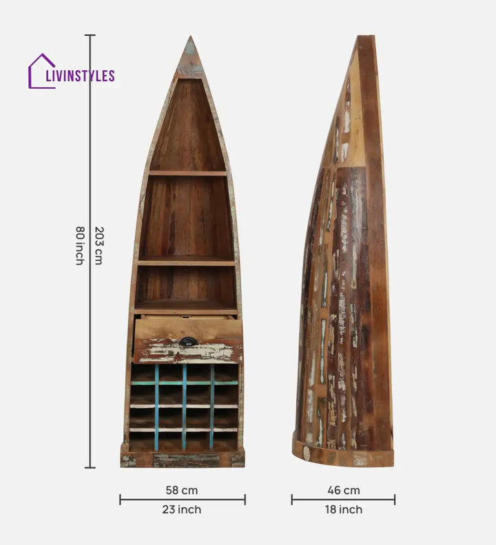 Fedir Mango Wood Bar Cabinet