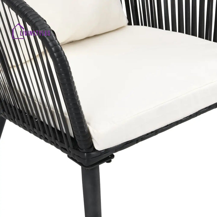 Feeds Outdoor Patio Seating Set 2 Chairs and 1 Table Set (Black) - Coffee Table Sets